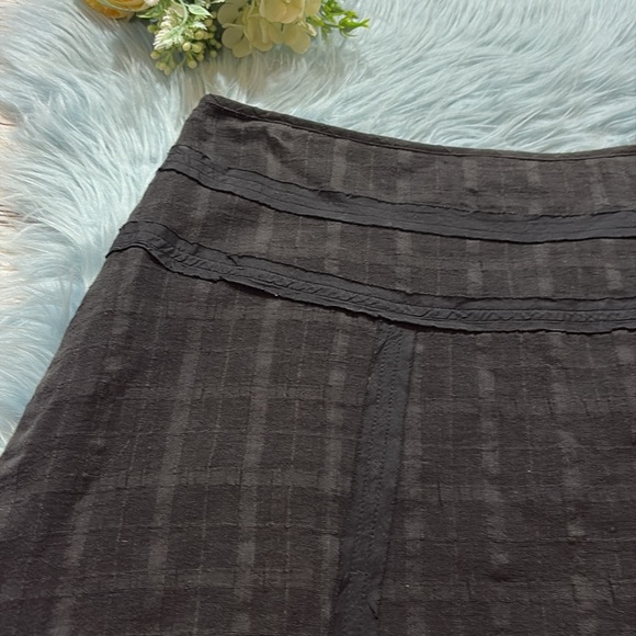 Prana Erin Black Striped Skirt sz 4 - Picture 2 of 11